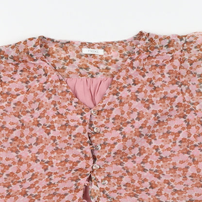 NEXT  Girls Pink Floral  A-Line  Size 11 Years