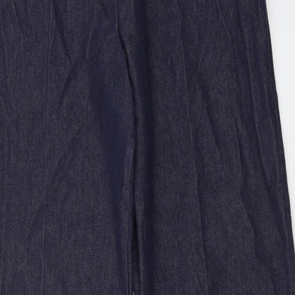 Womens UK Size 18 Preworn Regular Fit  Blue Trousers