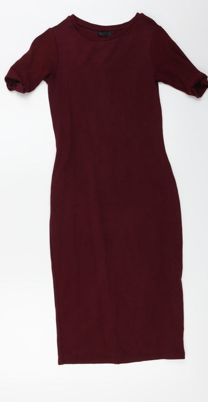 Topshop  Womens Red   Bodycon  Size 8