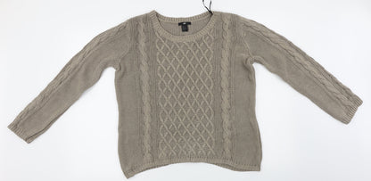 H&M  Womens Brown   Pullover Jumper Size L