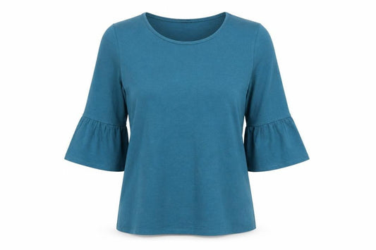 Womens UK Size 14 Roman Green Basic T-Shirt