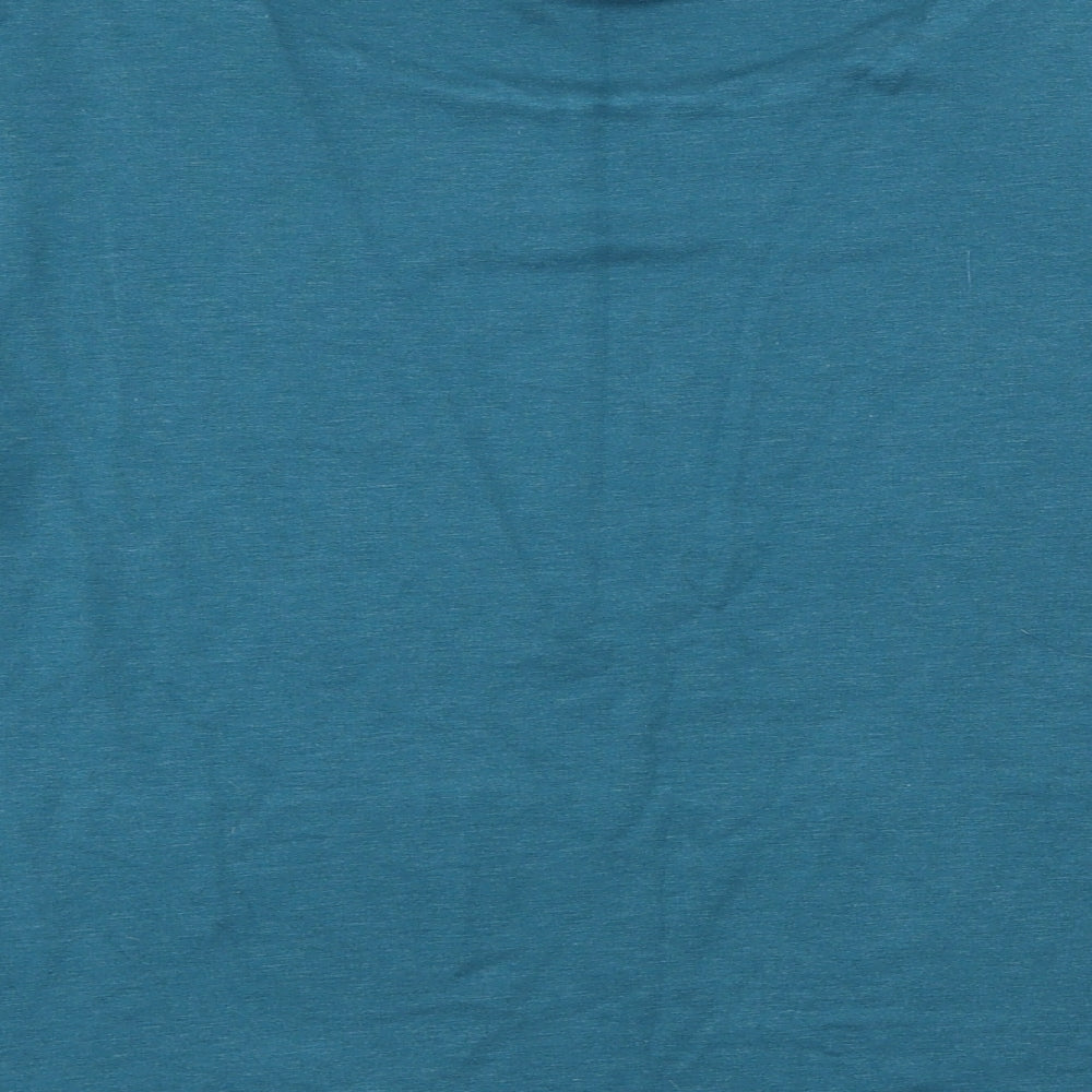 Womens UK Size 14 Roman Green Basic T-Shirt
