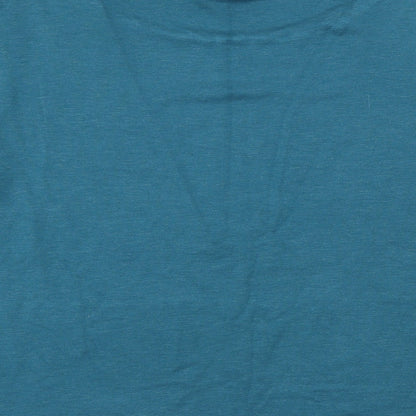 Womens UK Size 14 Roman Green Basic T-Shirt