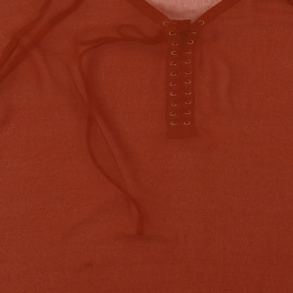 Womens UK Size L Glamorous Brown Basic Blouse