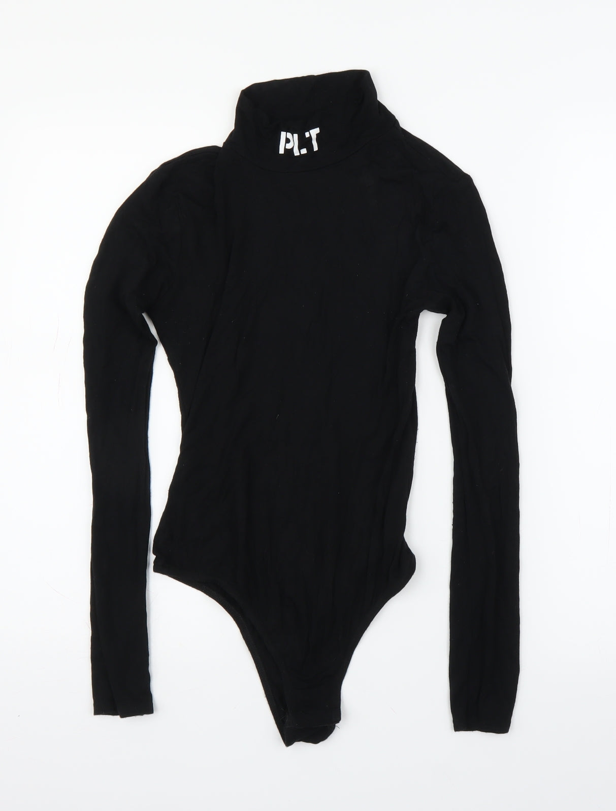 PRETTYLITTLETHING Womens Black   Leotard One-Piece Size 8