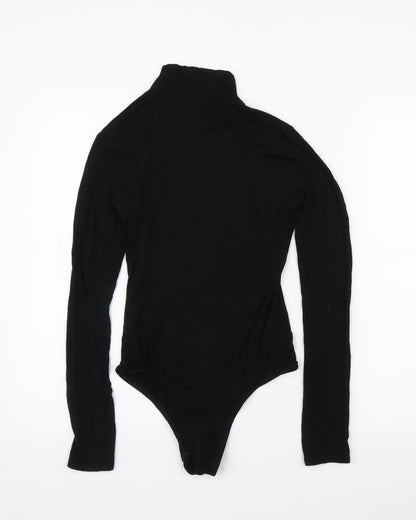 PRETTYLITTLETHING Womens Black   Leotard One-Piece Size 8