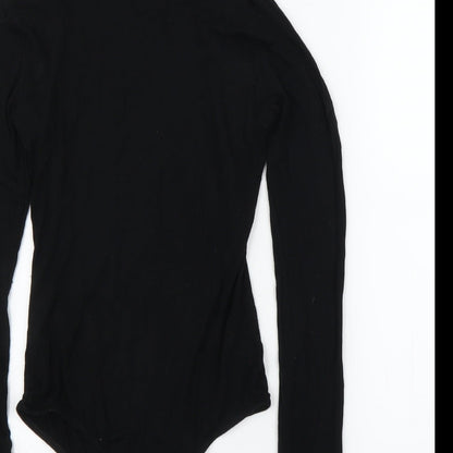 PRETTYLITTLETHING Womens Black   Leotard One-Piece Size 8