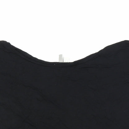 Womens UK Size 12 ASOS Black Basic T-Shirt