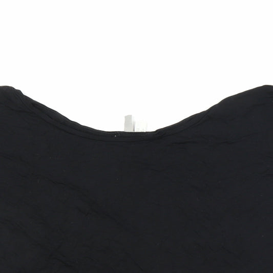 Womens UK Size 12 ASOS Black Basic T-Shirt