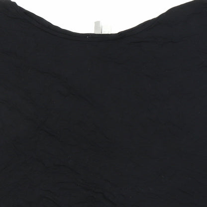 Womens UK Size 12 ASOS Black Basic T-Shirt
