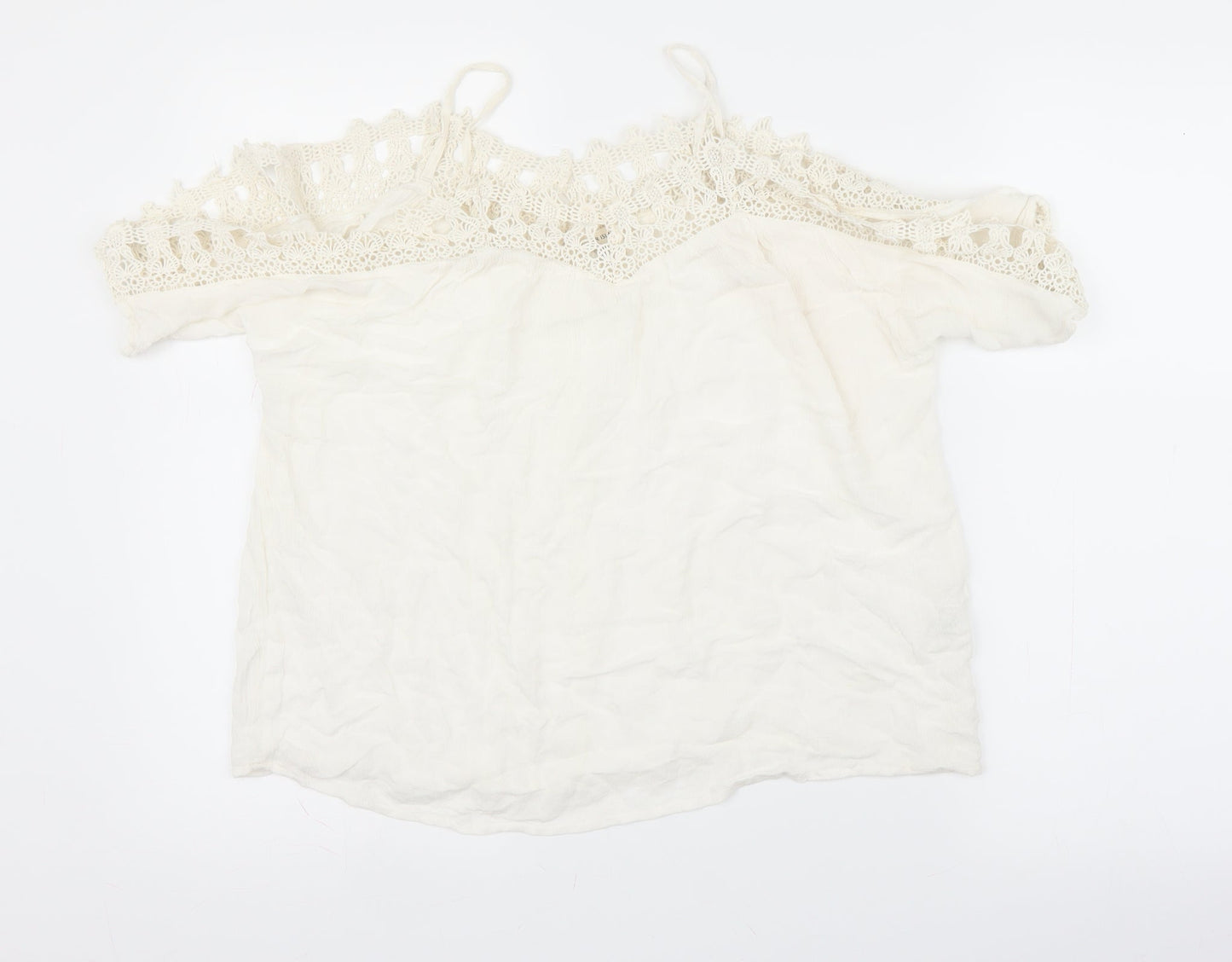 Womens UK Size 6 River Island White Camisole Blouse