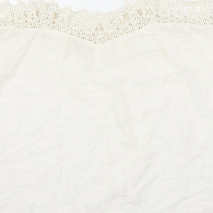 Womens UK Size 6 River Island White Camisole Blouse