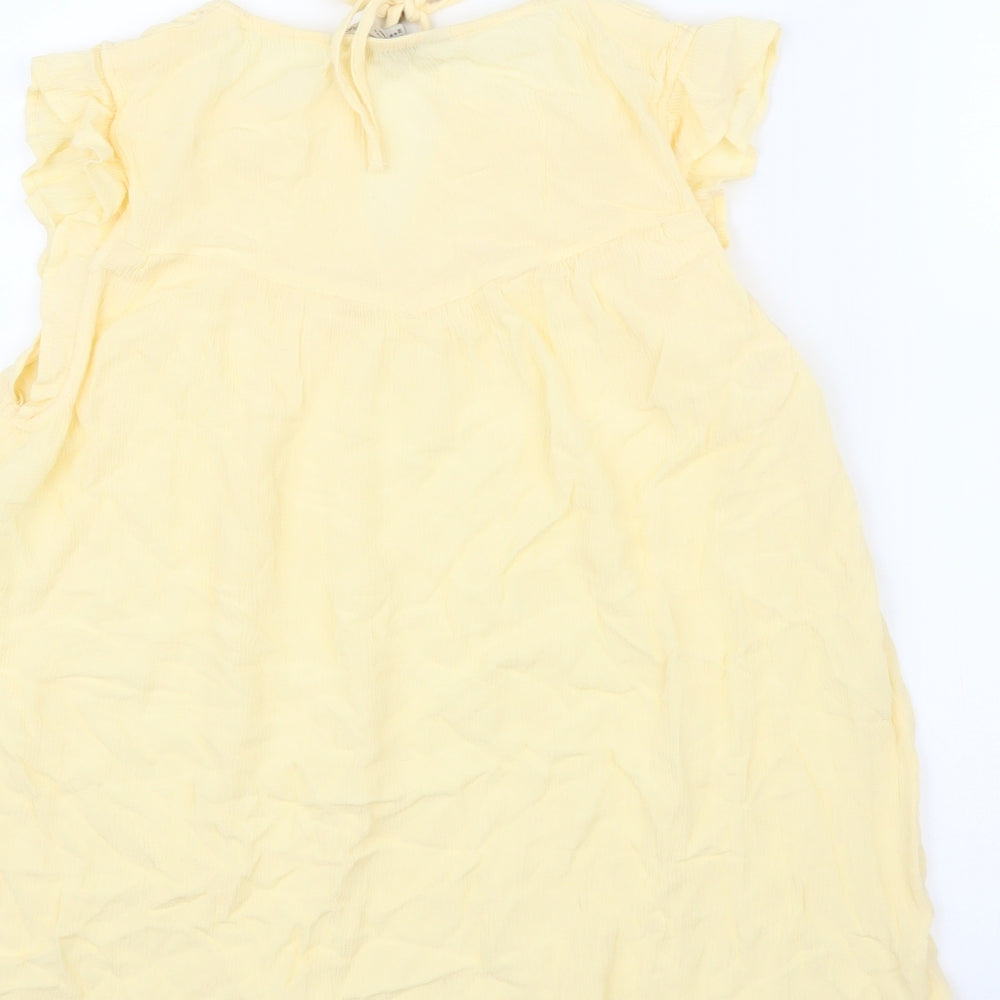 F&F Womens Yellow   Basic Blouse Size 8
