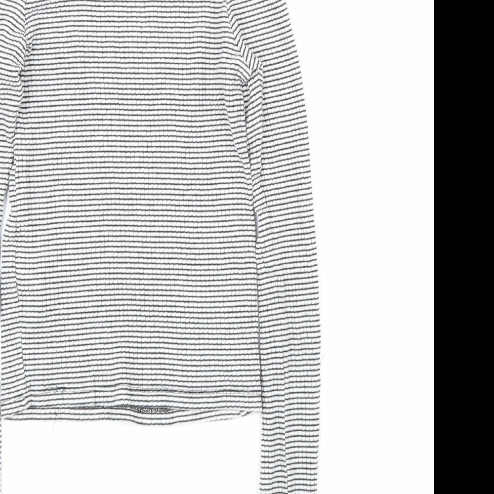 Womens UK Size 6 Topshop White Basic T-Shirt