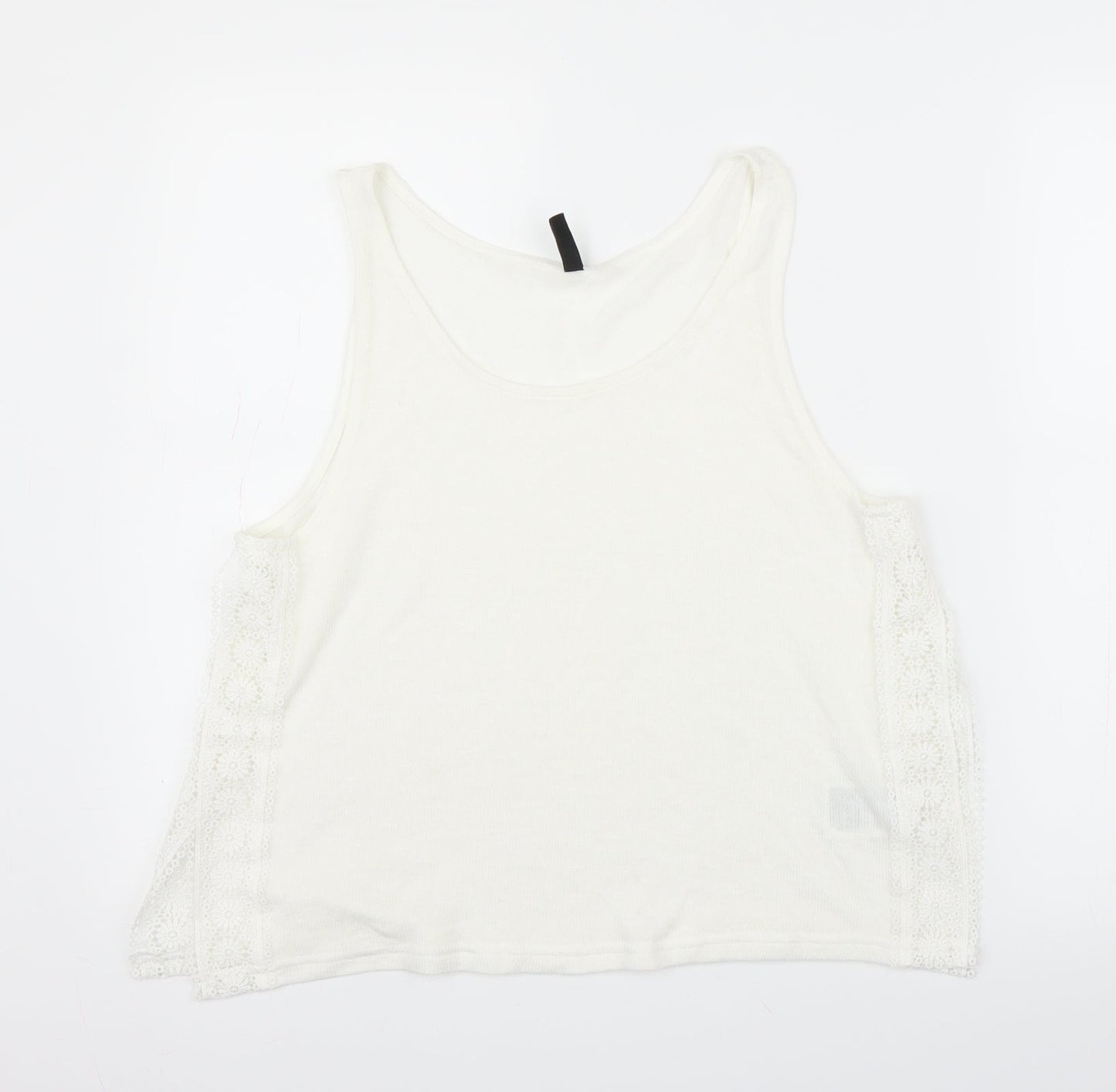 Womens UK Size M H&M White Basic Tank