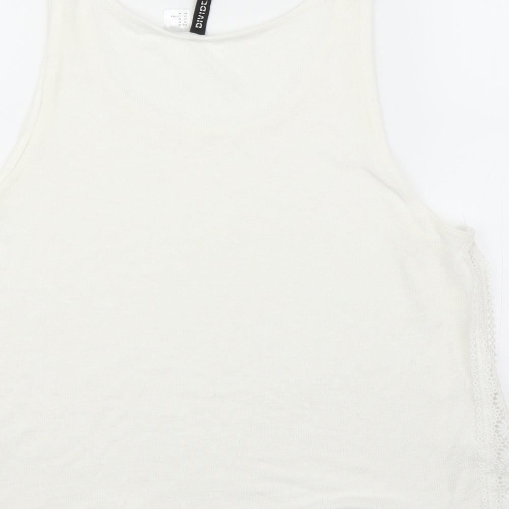 Womens UK Size M H&M White Basic Tank