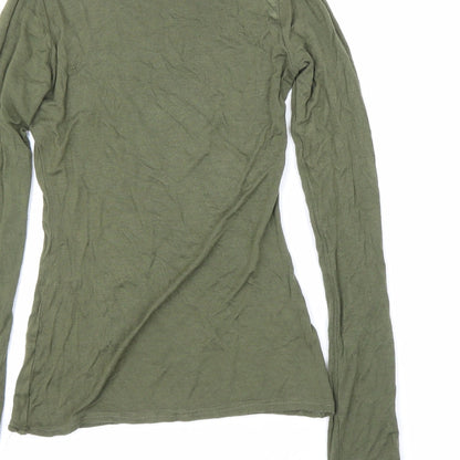 Womens UK Size 8 PRETTYLITTLETHING Green Basic T-Shirt