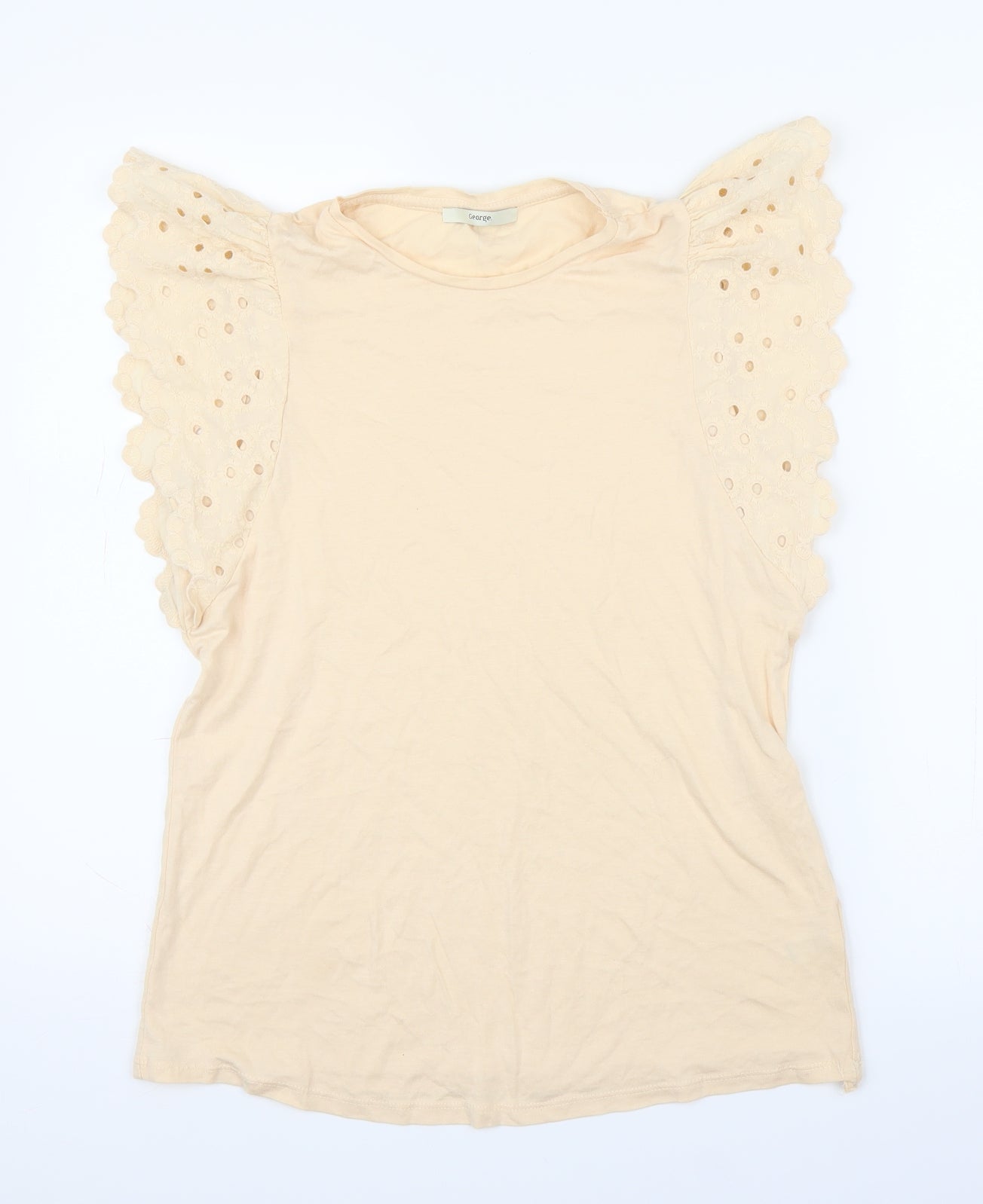 George Womens Beige   Basic Blouse Size 14