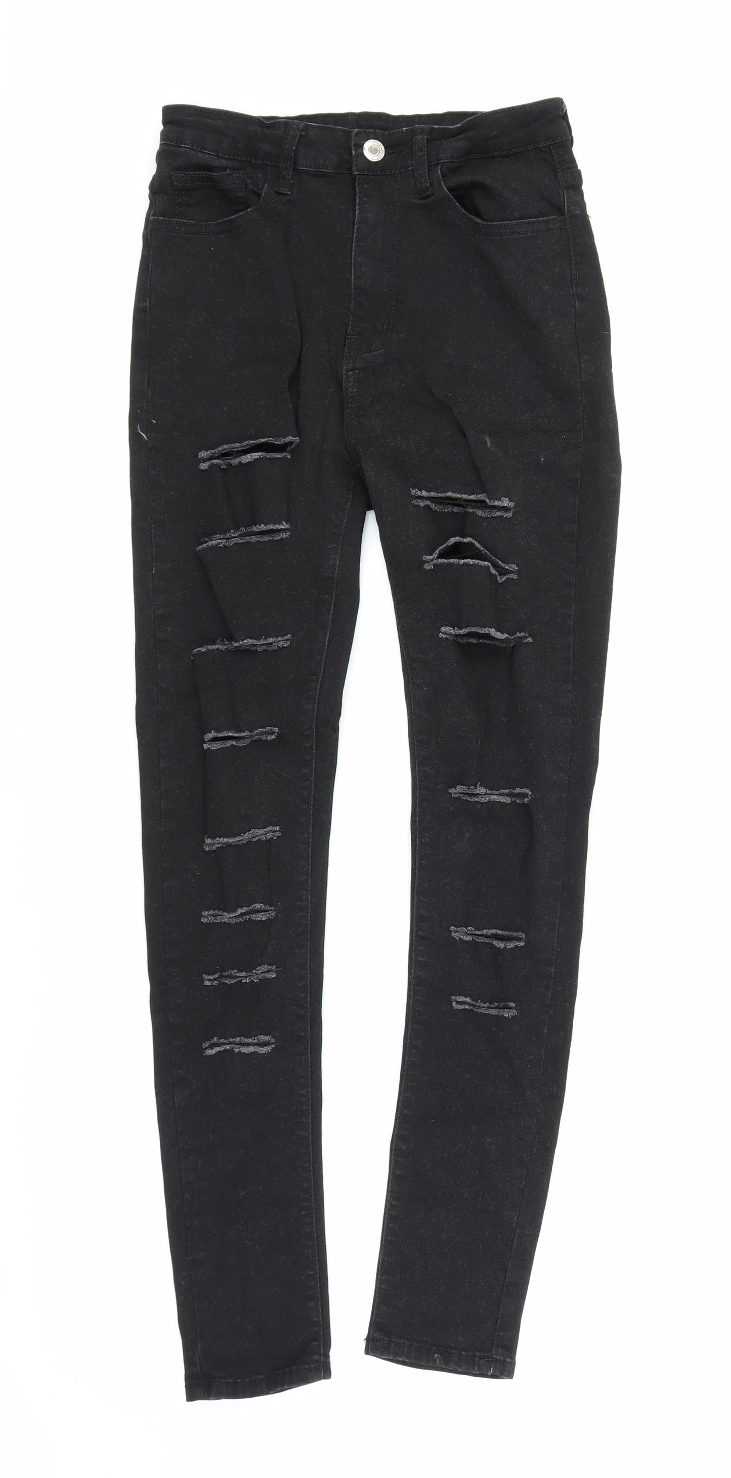 SheIn Womens Black  Denim Skinny Jeans Size XS L27 in