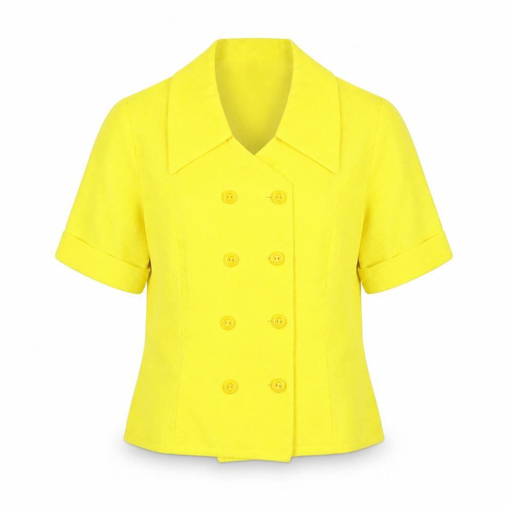 Womens UK Size 12 M&S Yellow Basic Blouse