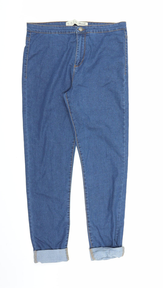 Denim Co Womens Blue  Denim Skinny Jeans Size 14 L26 in