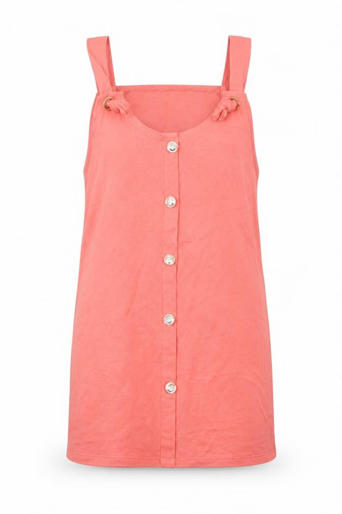 Womens UK Size 10 Preworn Pink Basic Tank