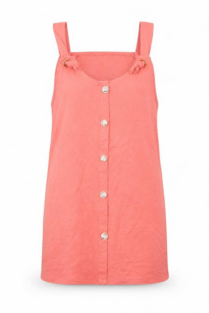 Womens UK Size 10 Preworn Pink Basic Tank