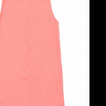Womens UK Size 10 Preworn Pink Basic Tank