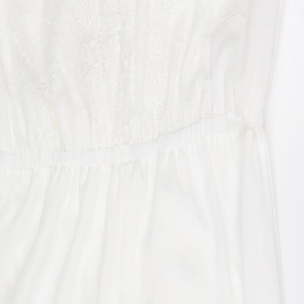 Cherry Paris Womens Ivory   Bodysuit One-Piece  L26 in - Size T3