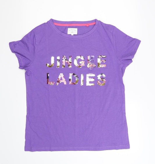 Womens UK Size M NEXT Blue Basic T-Shirt