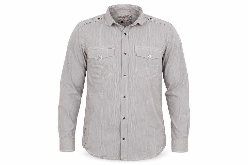 Mens UK Size M NEXT Brown  Button-Up Long Sleeve Casual Shirt