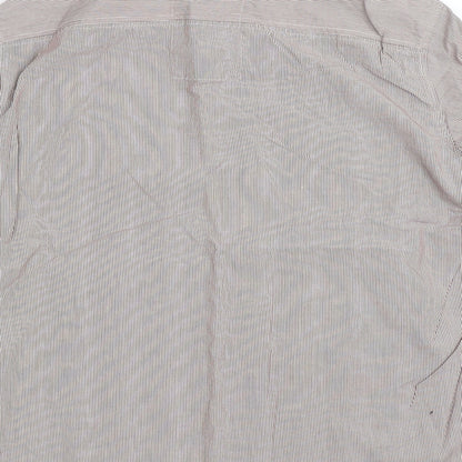Mens UK Size M NEXT Brown  Button-Up Long Sleeve Casual Shirt