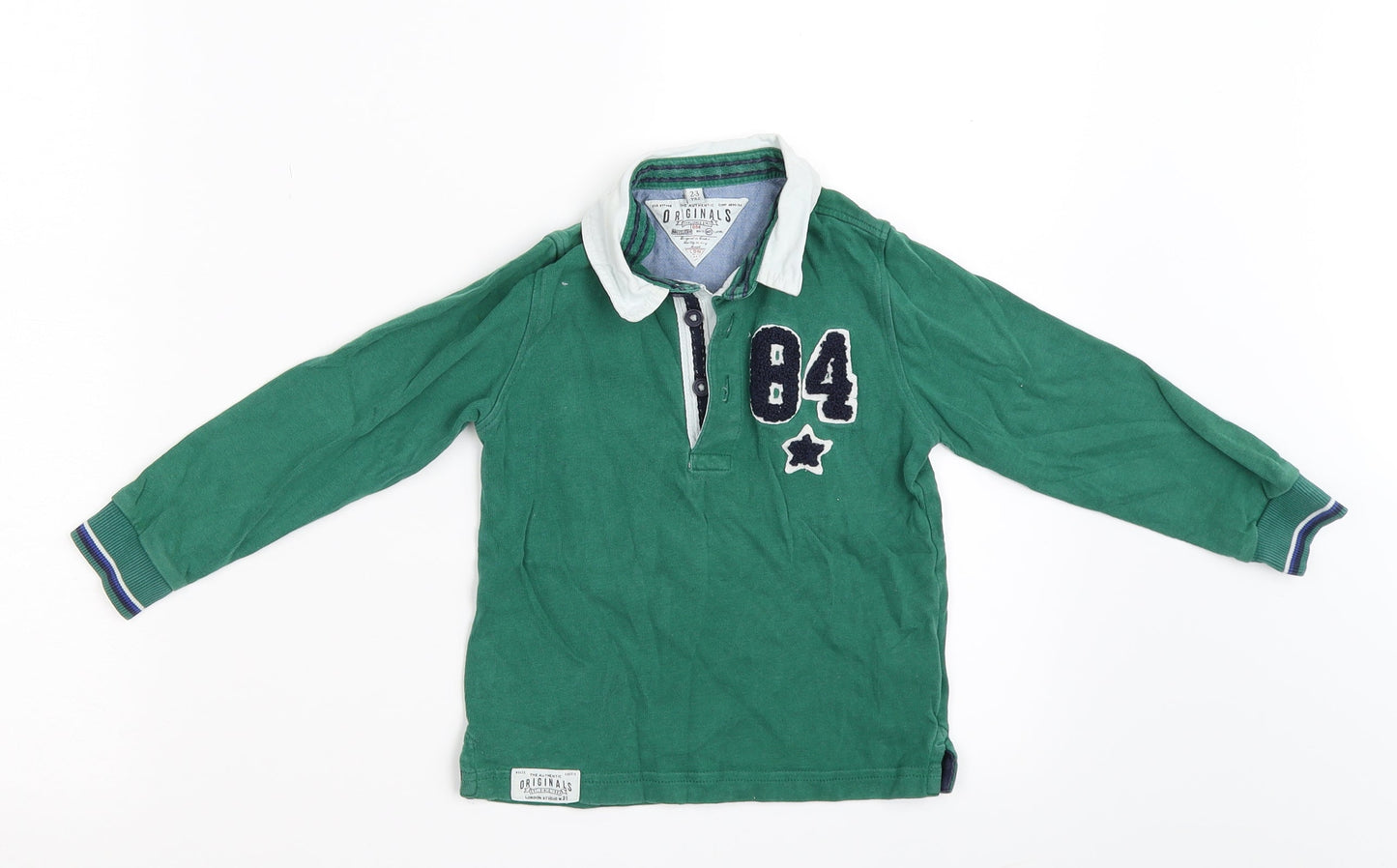 ORIGINALS Boys Green   Pullover Polo Size 2-3 Years