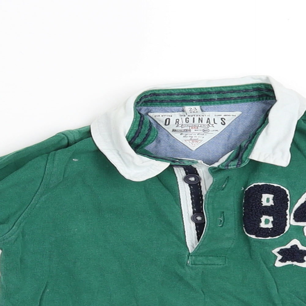 ORIGINALS Boys Green   Pullover Polo Size 2-3 Years