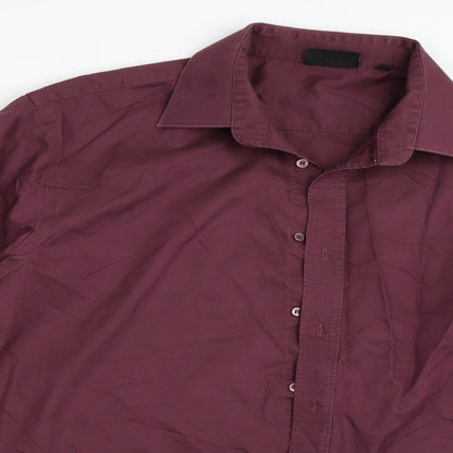 Zona Mens Brown    Button-Up Size 2XL  - Collar Size -17.5in