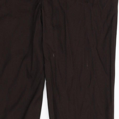 TU Womens Brown   Sweatpants Trousers Size 12 L25 in