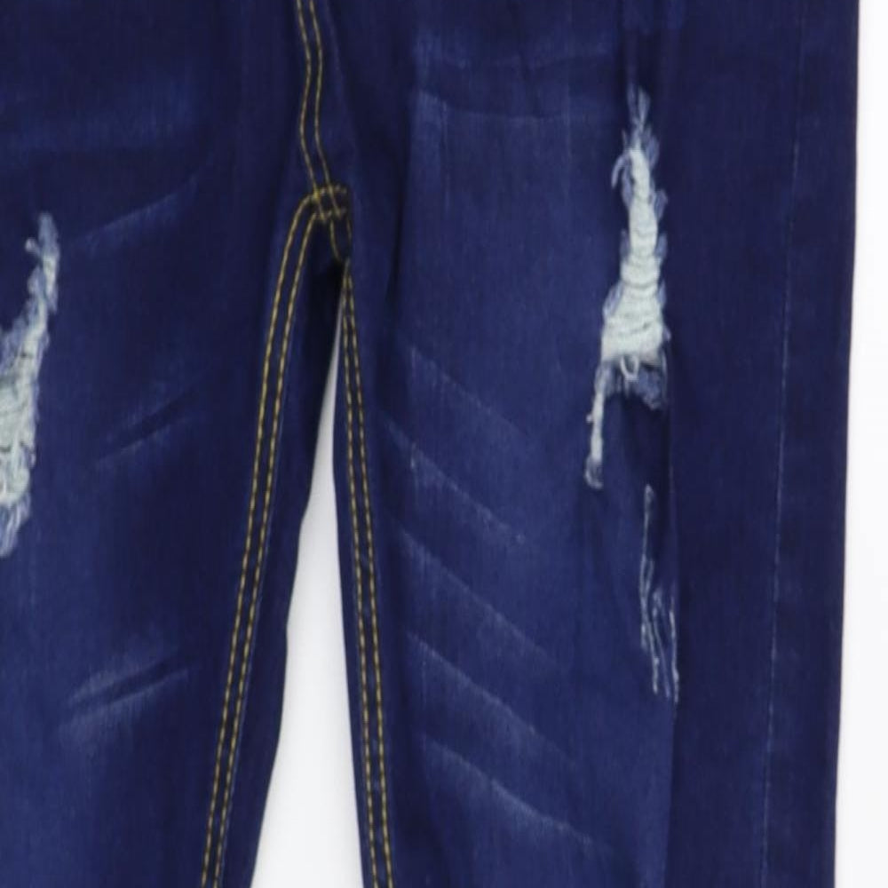 Womens UK Size 34 Preworn Extra-Slim Fit Skinny Blue Jeans