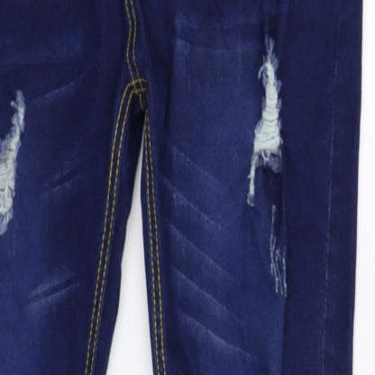 Womens UK Size 34 Preworn Extra-Slim Fit Skinny Blue Jeans