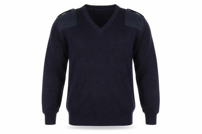 Economy Mens Blue  Knit Pullover Jumper Size L