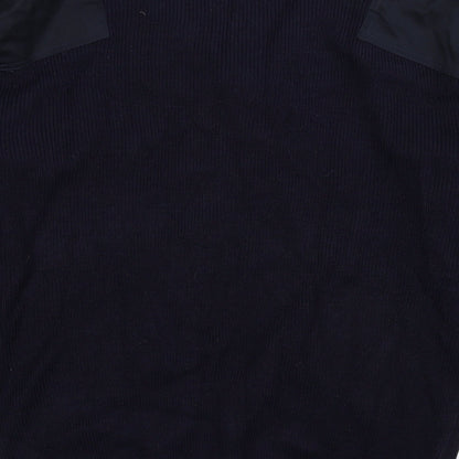 Economy Mens Blue  Knit Pullover Jumper Size L