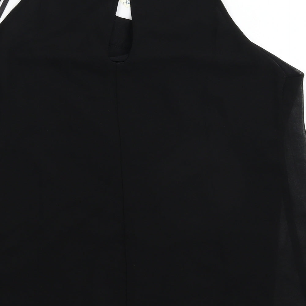 Blue Vanilla Womens Black   Basic Blouse Size XS