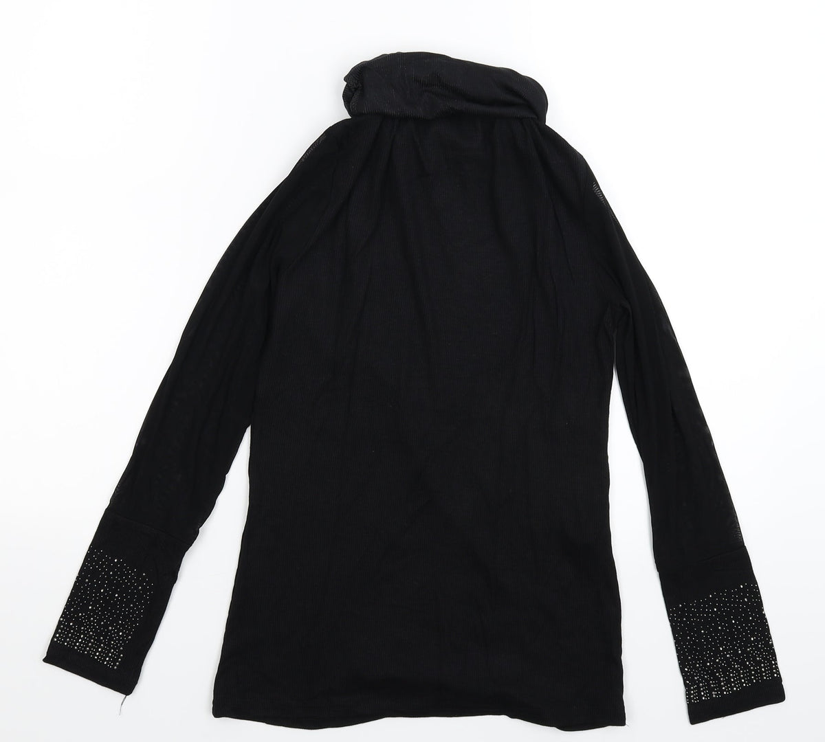 Preworn Womens Black  Knit Pullover Jumper Size M