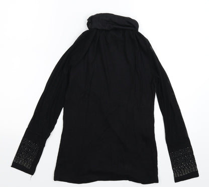 Preworn Womens Black  Knit Pullover Jumper Size M