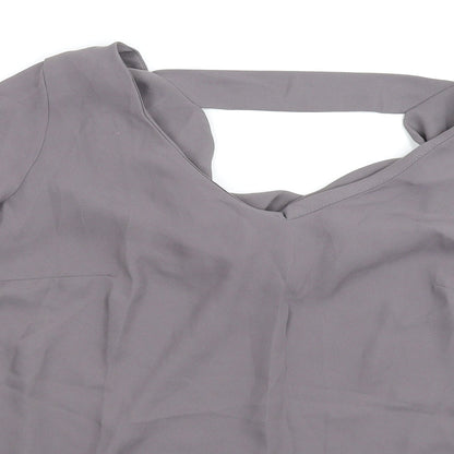 George Womens Grey   Basic Blouse Size 10