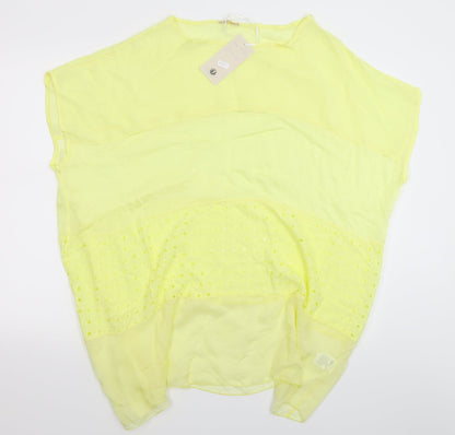 J&L Womens Yellow   Basic T-Shirt One Size