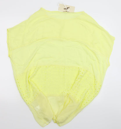 J&L Womens Yellow   Basic T-Shirt One Size