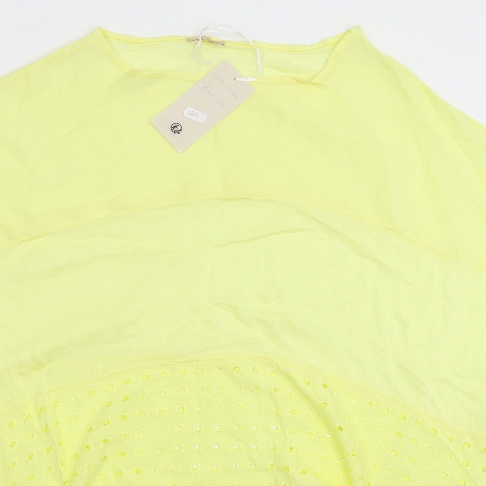 J&L Womens Yellow   Basic T-Shirt One Size