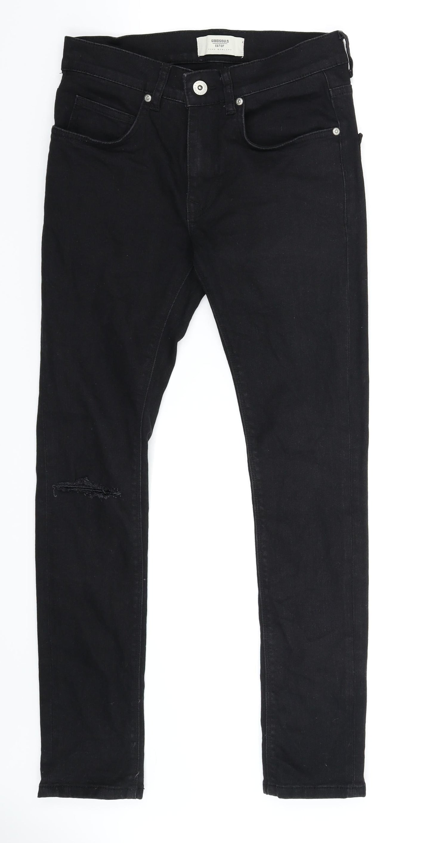 Goodsouls Womens Black  Denim Skinny Jeans Size 28 in L28 in