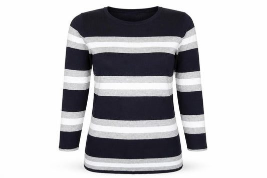 Red Herring Womens Multicoloured Striped Knit Pullover Jumper Size 14