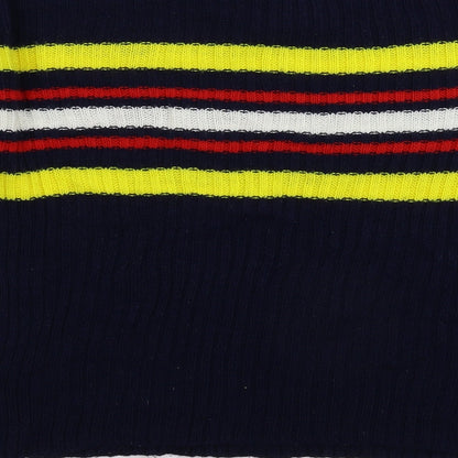 Daisy Street Womens Blue Striped Knit Pullover Jumper Size 12